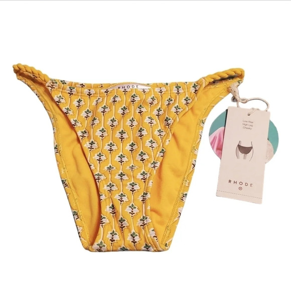 NWT Rhode x Target Women's Dainty Lotus Print Bikini Bottoms XS 0-2 - Picture 2 of 7